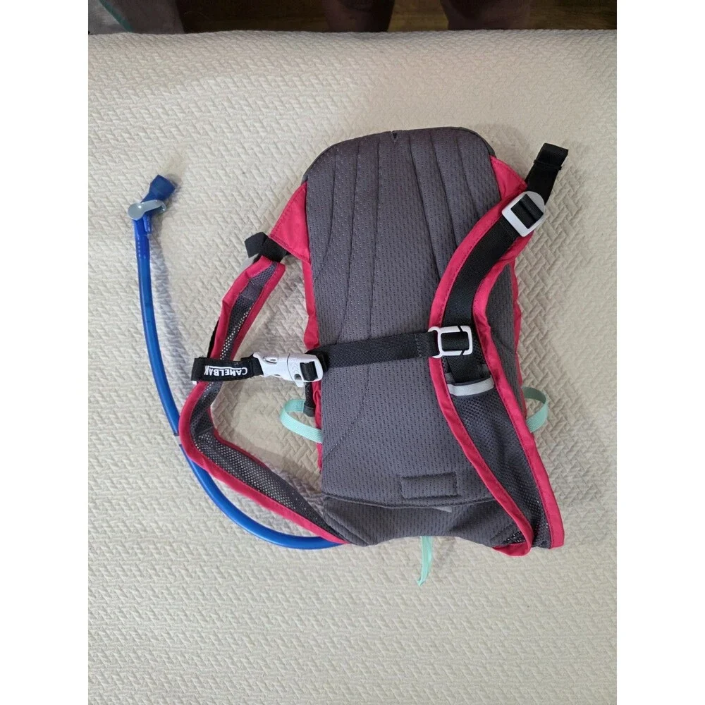 CamelBak Mini M.U.L.E. Kids Hydration Pack Pink Blue 1.5L Cargo